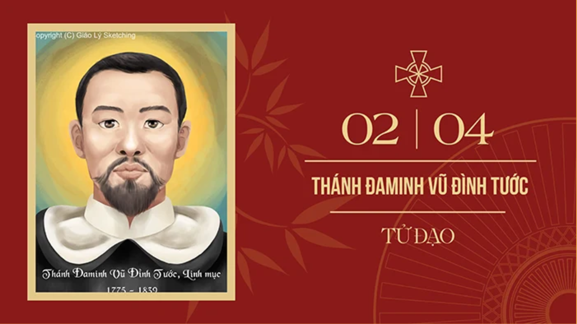 Ngày 02/4 Thánh Đa Minh Vũ Đình Tước